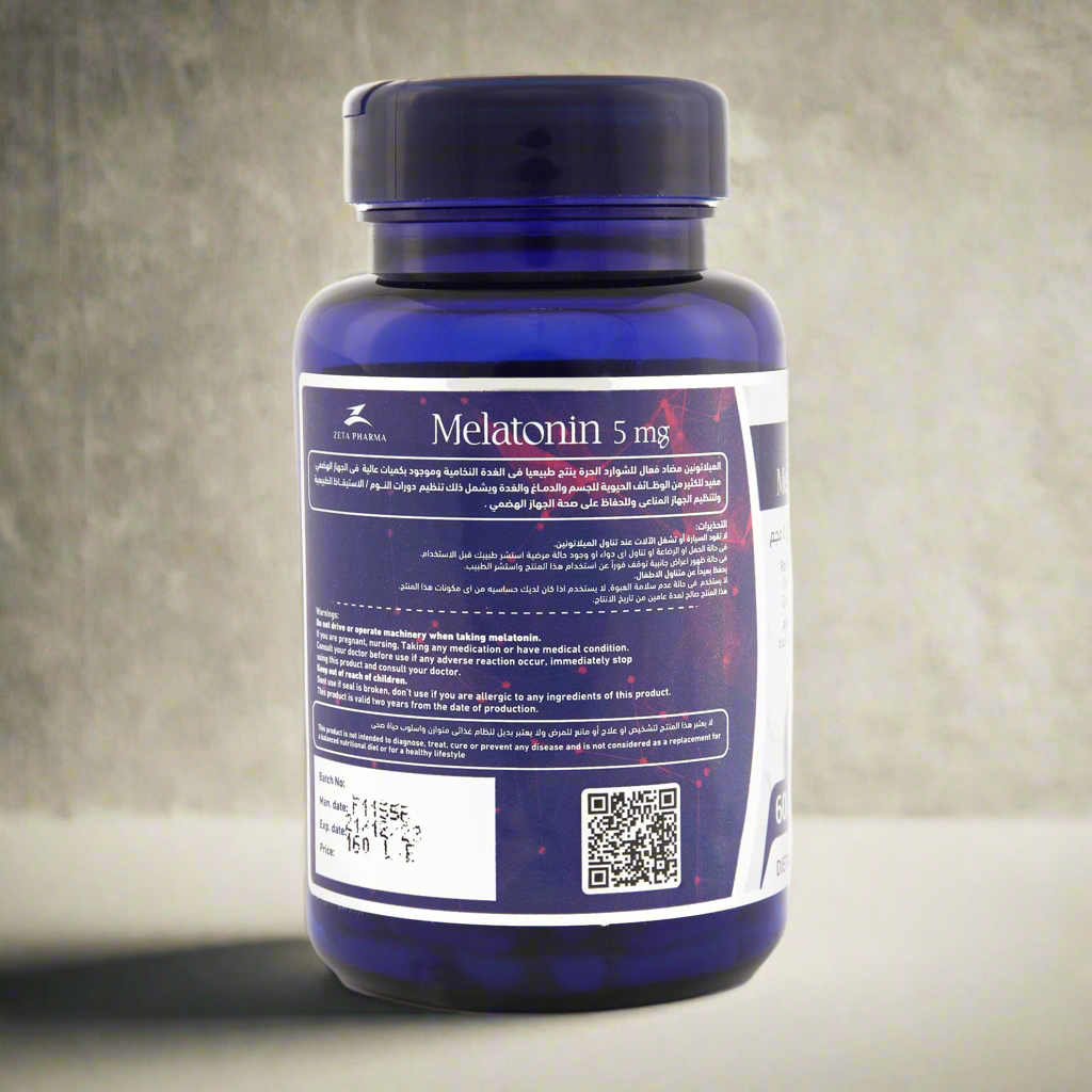 Dozova Melatonin 5 mg 60 Hard
Gelatin Capsules - DAWAK pharmacy
