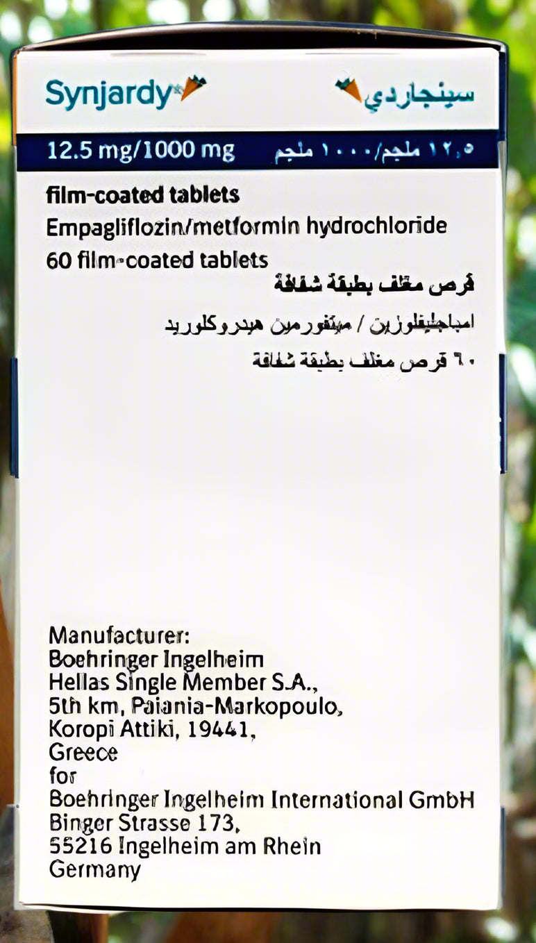 Synjardy 12.5 mg 1000 mg 60 tablets - DAWAK pharmacy