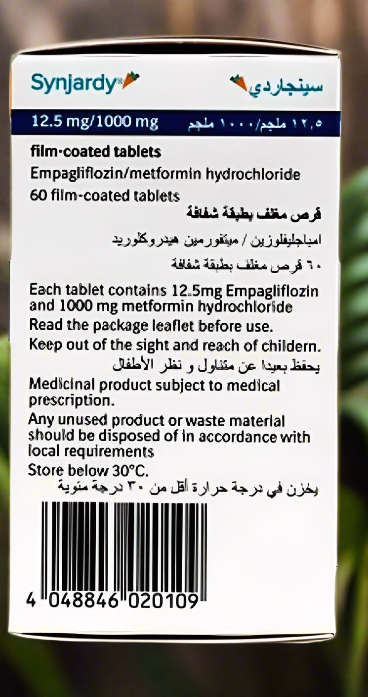 Synjardy 12.5 mg 1000 mg 60 tablets - DAWAK pharmacy